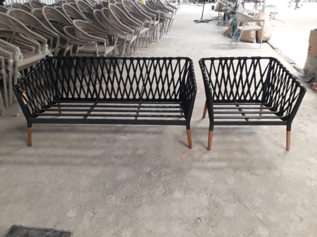 sofa đan dây dù