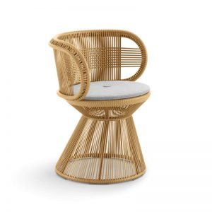 ghế đan dây nhựa giả mây