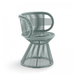 ghế đan dây nhựa giả mây