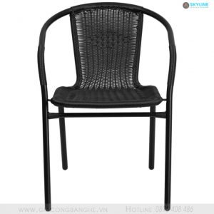 Ghế xếp nhà hàng trong nhà-ngoài trời mây đen