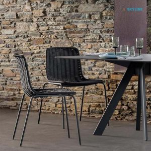 ghế cafe đan dây dù