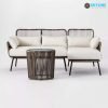 bộ bàn ghế sofa mây nhựa ngoài trời png