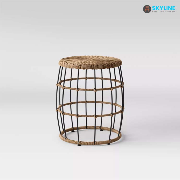 bàn cafe mây nhựa bàn cafe mây nhựa