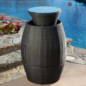 bộ bàn ghế mây gấp gọn