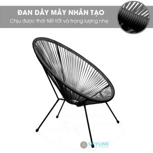 ghế đan mây nhân tạo