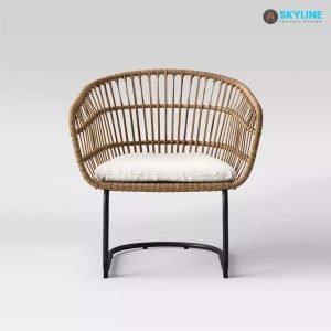 ghế mây nhựa cafe