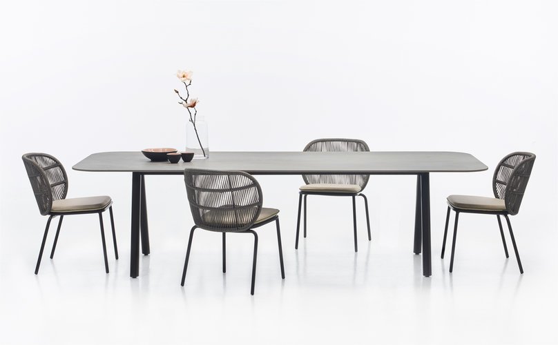 Ghế ăn ngoài trời đan mây SKLC096