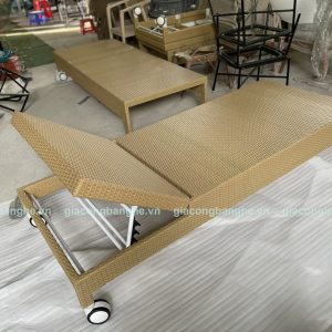 giường tắm nắng đan mây