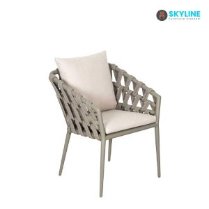 ghế ăn ngoài trời đan dây