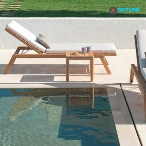 giường tắm nắng bằng gỗ