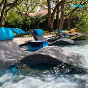 giường tắm nắng hồ bơi