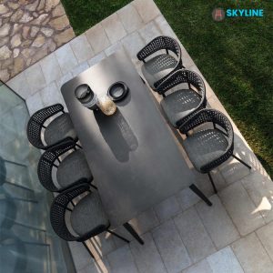 ghế ăn đan dây dù