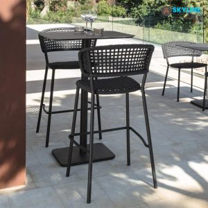 ghế bar ngoài trời đan dây dù