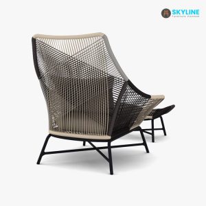 ghế thư giãn đan mây nhựa