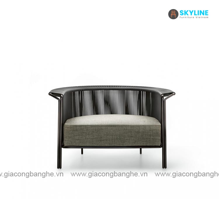 armchair đan mây png