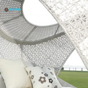 mái che giường tắm nắng đan hình bông tuyết