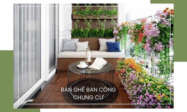 bàn ghế ban công chung cư