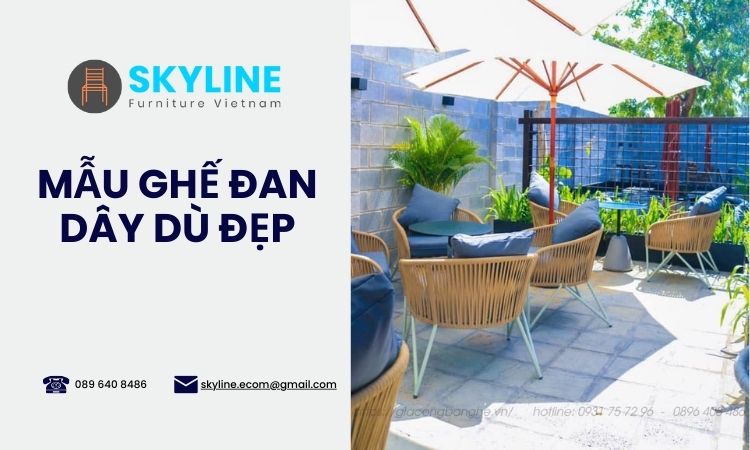ghế đan dây dù đẹp