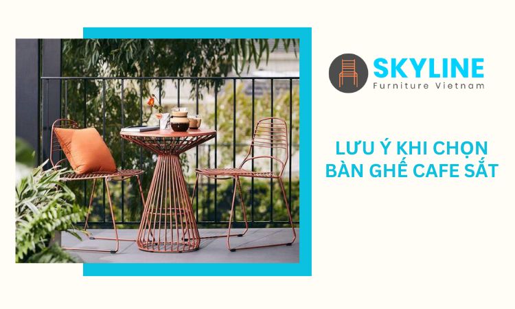 chọn ghế sắt cafe ngoài trời