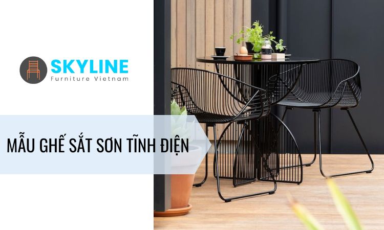 bàn ghế sắt sơn tĩnh điện