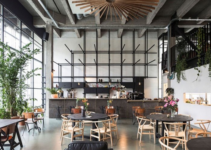 phong cách trang trí quán cafe đẹp