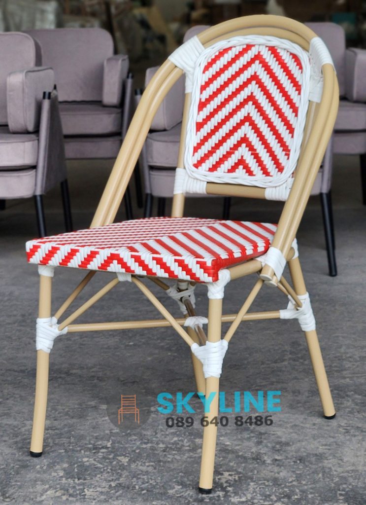 Ghế Cafe Đan Mây Nhựa SKLC137