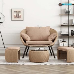 bộ sofa mây nhựa