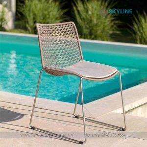 ghế cafe đan dây dù
