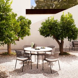 ghế đan dây dù, đan nhựa giả mây