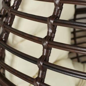 ghế thư giãn đan dây nhựa giả mây