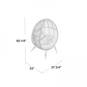 ghế thư giãn đan dây nhựa giả mây