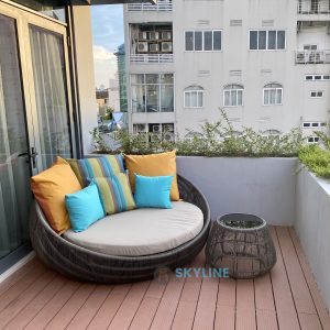 giường tắm nắng mây nhựa