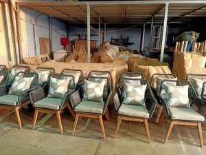 xưởng sản xuất ghế ăn đan mây