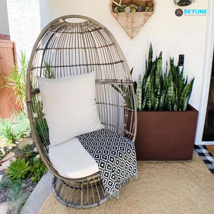 ghế thư giãn đan mây nhân tạo ghế thư giãn đan mây nhân tạo