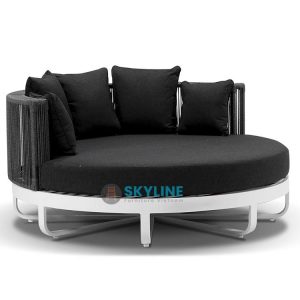 sofa ngoài trời màu đen