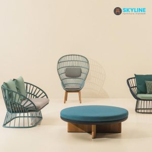 bộ sofa đan dây dù