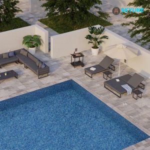 giường tắm nắng bể bơi