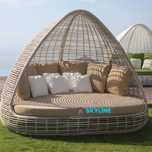 giường tắm nắng đan mây