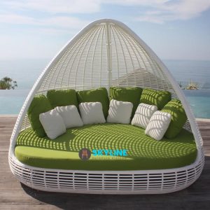 giường tắm nắng màu trắng