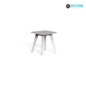 bàn cafe màu trắng