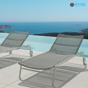 giường tắm nắng đan dây dù