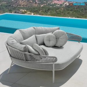 giường tắm nắng đan dây dù