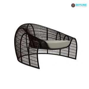 armchair đan mây png