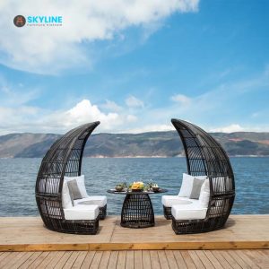 bộ sofa đan mây bãi biển