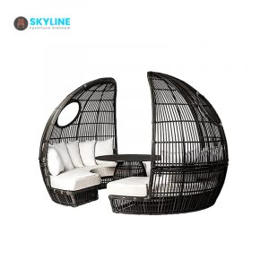 bộ sofa đan mây png