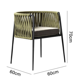 Ghế Ăn Ngoài Trời Đan Dây Dù SKLC139