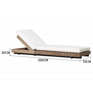 Ghế Tắm Nắng Ngoài Trời Gỗ Teak SKLG412