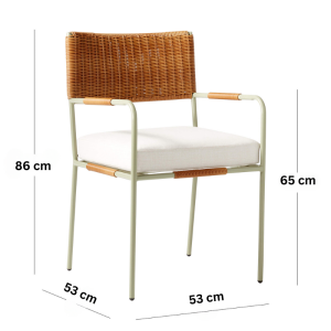 Ghế Ăn Ngoài Trời Đan Mây Nhựa SKLC140